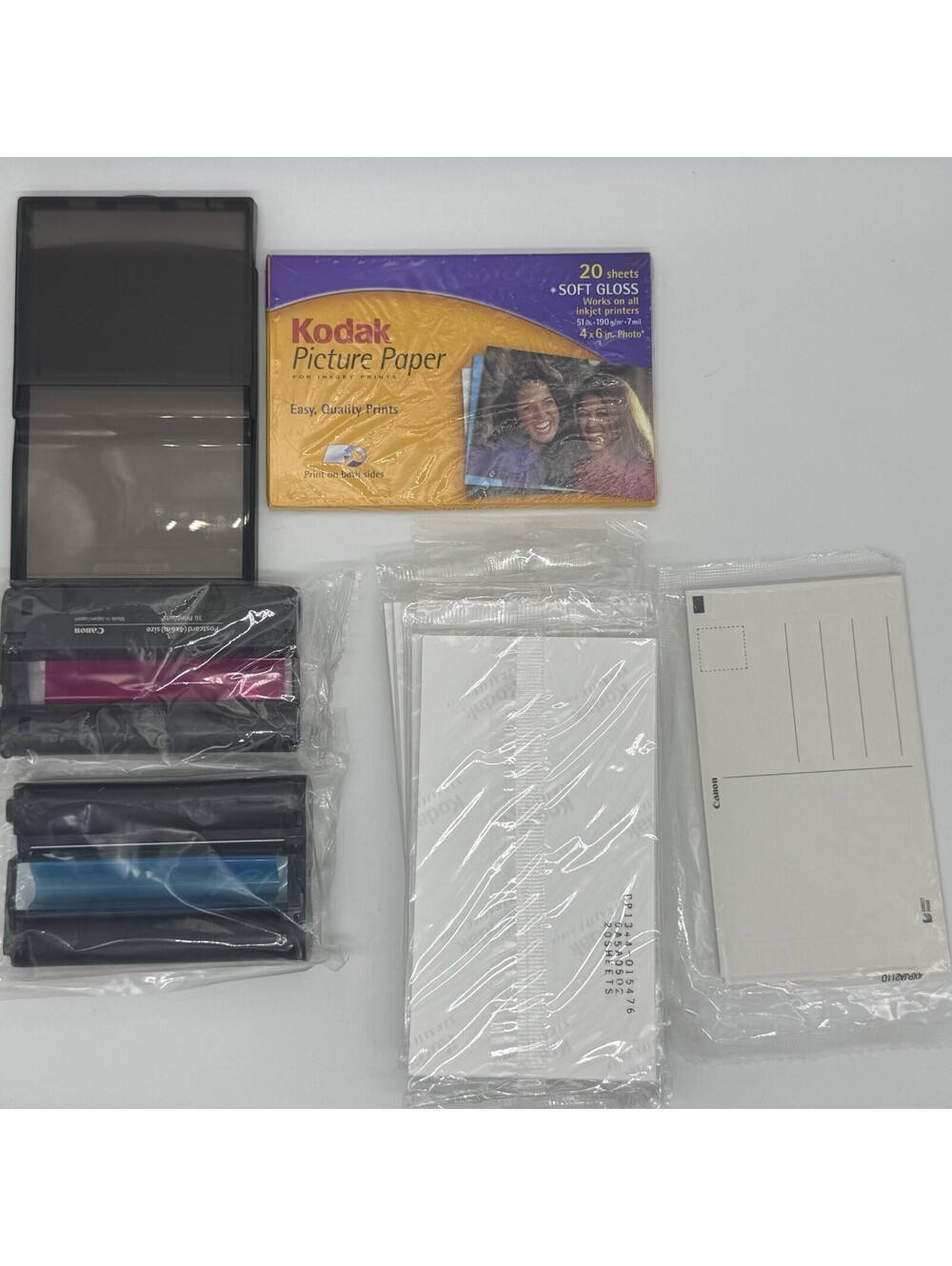 Canon Selphy Ink & Paper Lot - KP-36IP & KP-108IN Supplies with Kodak 4x6 Paper